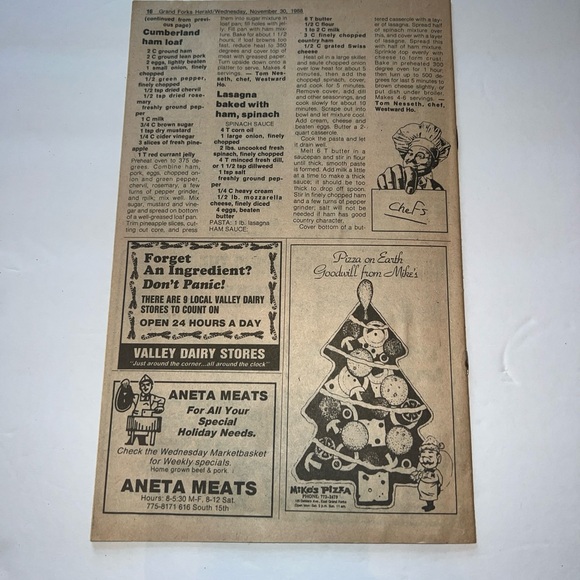 Vintage 1988 Grand Forks Herald Celebrations Cookbook Recipes Magazine Cook Book - Picture 4 of 6